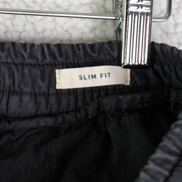 Marine Layer Sweatpants Mens Medium Black Slim Fit Heavyweight Cotton Drawstring - Picture 9 of 12